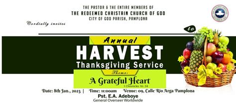 Envelop Design In Thanksgiving Service Harvest Thanksgiving