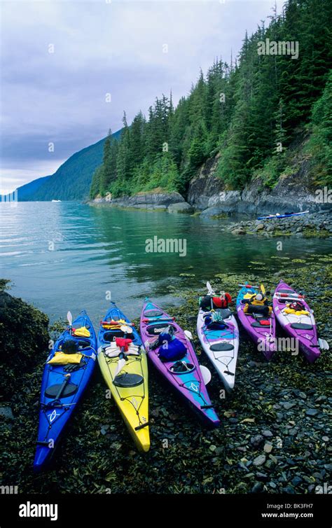 Kayaking in Endicott Arm Fiord, Southeast Alaska Stock Photo - Alamy