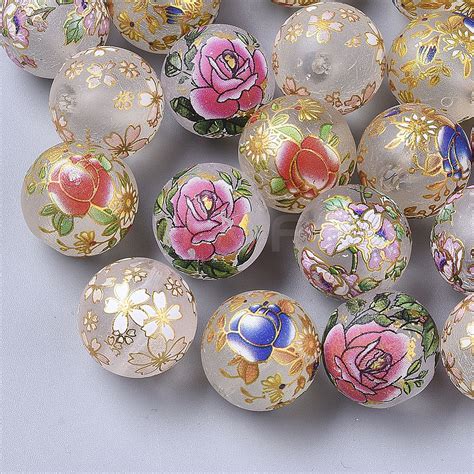 Wholesale Printed Resin Beads Jewelryandfindings