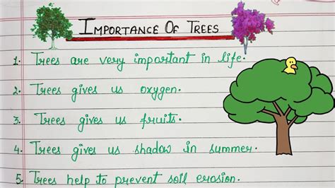 Essay An Importance Of Trees For Students Benefits Of Trees Essay