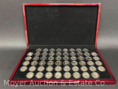 State Quarter Collection in Display Box, 56 Quarters - Moyer Auction & Estate Co., Inc.