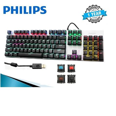 Philips SPK8404 Wired Mechanical RGB Gaming Keyboard With Color LED