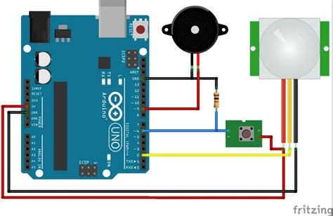 Motion Detector Pir Sensor Hc Sr Arduino Code And Circuit