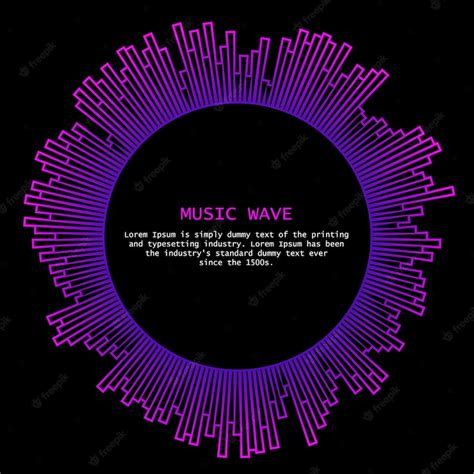 Premium Vector | Round music wave player logo colorful equalizer ...