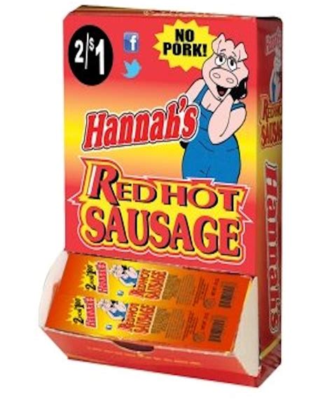 Hannah S Red Hot Sausage Individually Wrapped Count Box No Pork Walmart Walmart