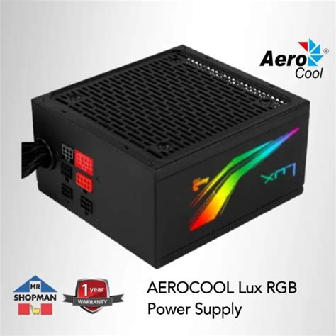 Aerocool Lux W W W Rgb Psu Semi Modular Power Supply