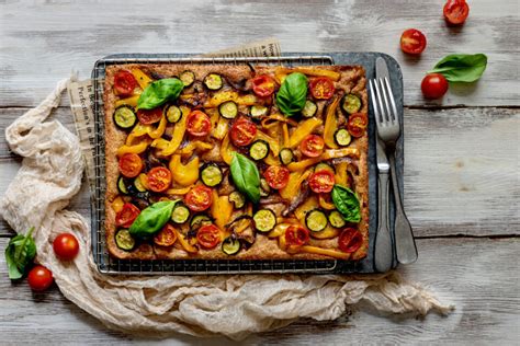 Focaccia Integrale Alle Verdure Ricetta Vegana