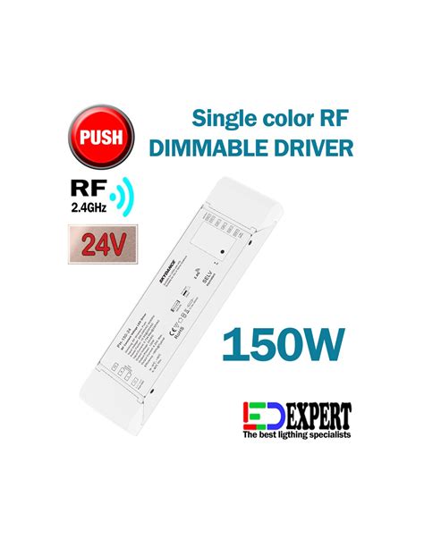 24V 150W RF Push Dim Dimmable LED Driver Single Color