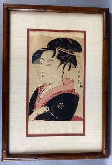 Kitagawa Utamaro Japanese Geisha Woodblock Print Matthew Bullock