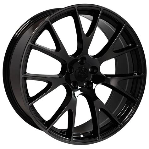 22 Fits Dodge Ram - SRT Style Replica Wheel -Black Chrome 22x10 ...