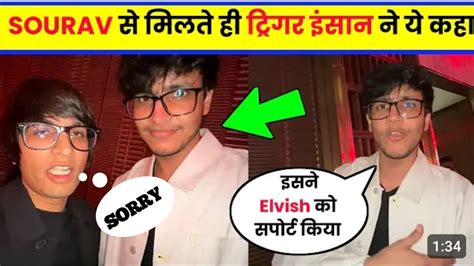 Sourav Joshi Vs Triggered Insaan Triggered Insaan Angry🤬 On Sourav