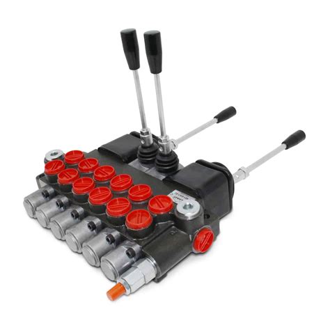 Monoblock Hydraulic Control Valve W 2 Joysticks 6 Spool