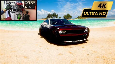 Dodge Challenger Hellcat Forza Horizon 5 Logitech G920 Gameplay