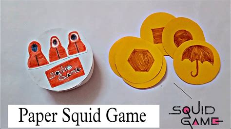 DIY Paper Squid Game Diy Paper Game Squid Game Squid Game Paper Paper