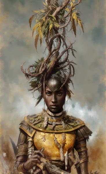 African Beauty Portrait And Magic Digital Art Egor Turovec