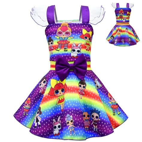 New fashion 2019 summer lol baby girls clothing princess dress for ...