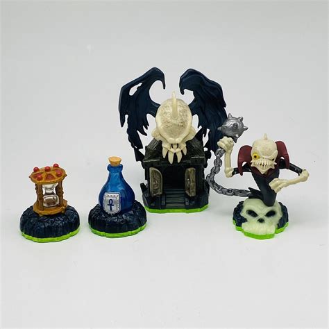 Skylanders Spyros Adventure Darklight Crypt = Ghost Roaster Time Twister Elixir Values - MAVIN