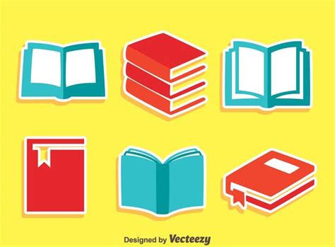 Book Icons Vector 165257 Vector Art at Vecteezy