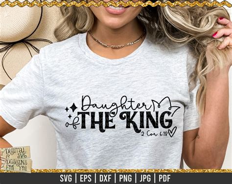 Daughter Of The King Svg Christian Svg Chritian Quote King Svg