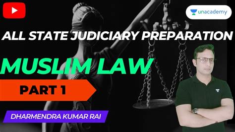 Muslim Law For All State Judiciary Exam Preparation I D K Rai Sir