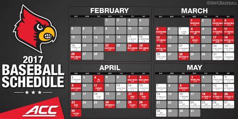 2017 Louisville Baseball Schedule Release Cardinal Sports Zone