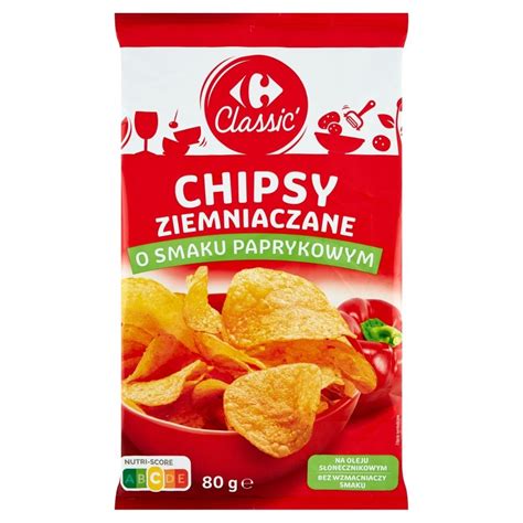 Carrefour Classic Chipsy Ziemniaczane O Smaku Paprykowym G Zakupy