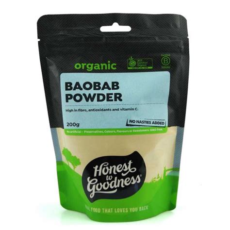 Baobab Powder Organic 200g Go Raw Organics