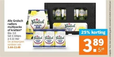 Alle Grolsch Radlers Multipacks Of Kratten Bijv Set Blikjes