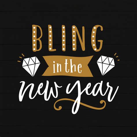 Bling In The New Year Crafty Cutter SVG