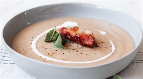 Chestnut soup with grilled pancetta | Magimix Recipe