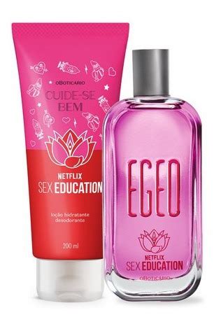 Boticário Combo Netflix Sex Education Loção Hidratante Corporal ml Egeo Desodorante
