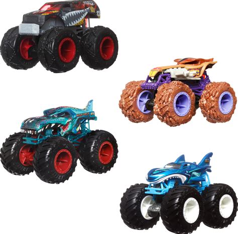 Buy Hot WheelsMonster Trucks, 1:64 Scale Monster Trucks Toy Trucks, Set ...