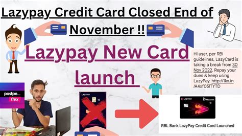 Lazypay Credit Card Closed Lazypay New RBL Bank Credit Card YouTube