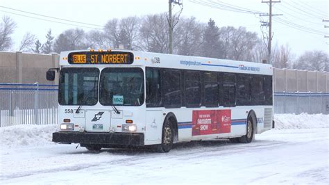 Winnipeg Transit 558 On Route Blue To St Norbert Taylor Woolston