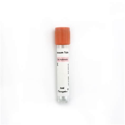 Siny High Quality Clot Activator Plastic Glass Disposable Plain