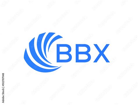 BBX Flat Accounting Logo Design On White Background BBX Creative