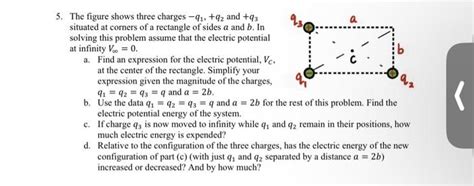 Solved Please Help The Figure Shows Three Charges Q1q2