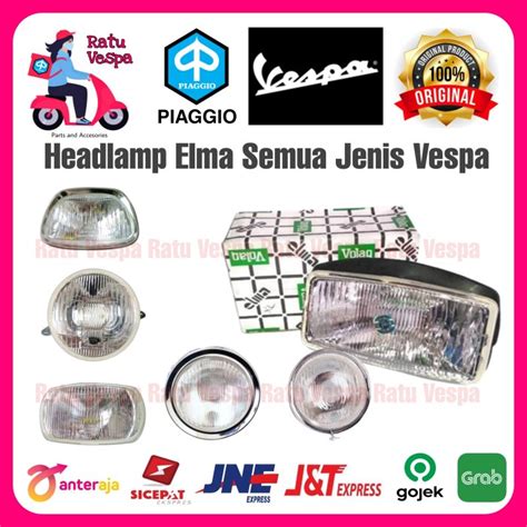 Jual Headlamp ELMA Vespa New PX Excel Super 66 Sprint Spartan Strada