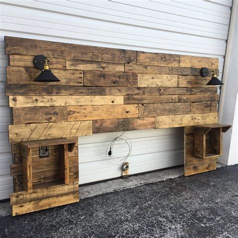 Rustic Wood Headboard Distressed Headboard Reclaim Etsy Rustic Wood