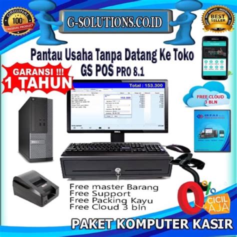 Jual Paket Komputer Kasir Fullset Program Toko Program Minimarket