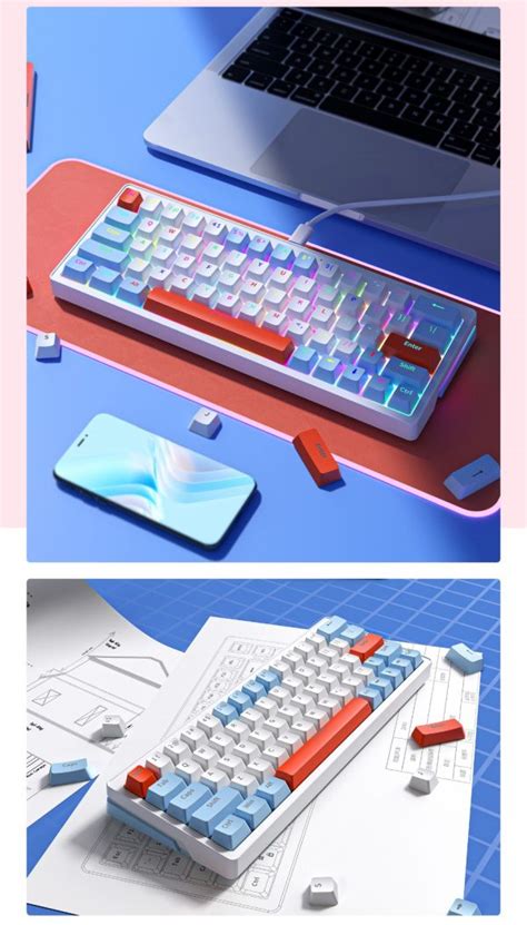 Zifriend Za Pro Rgb Hot Swappable Wired Wireless Bluetooth Mechanical Keyboard Tnt Yellow