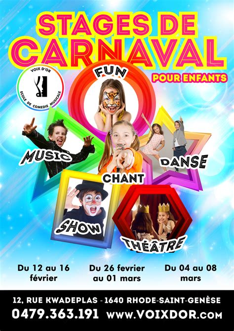 Voix d Or academie stage de comédie musiclae pour enfants pendants