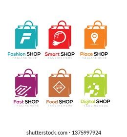 Shopping Logo Inspiration Stock Vector (Royalty Free) 1375997924 ...