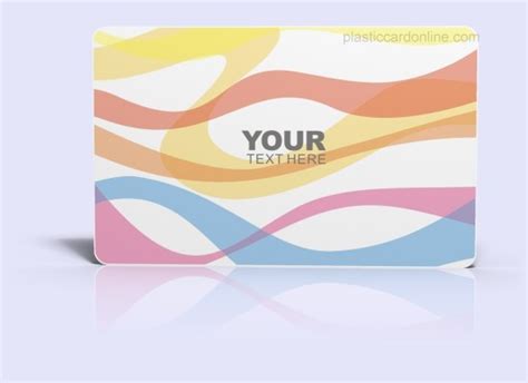 Plastic card template 080 - Plastic card