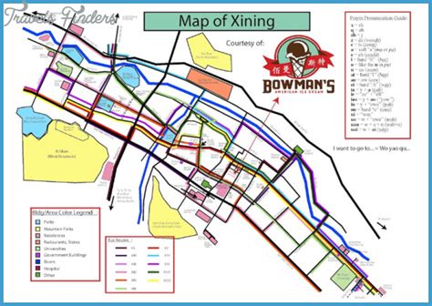 Xining Map - TravelsFinders.Com