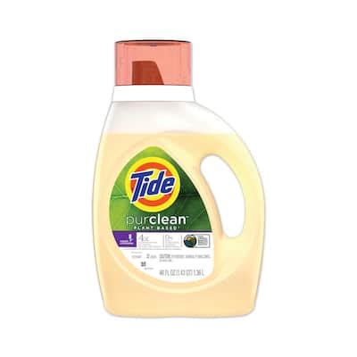 Tide 46 Oz Honey Lavender Bottle PurClean Liquid Laundry Detergent 32