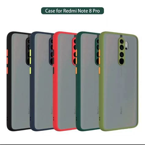 Jual REDMI NOTE 8 PRO CASE DOVE MATTE TRANSPARAN SLIM FUZE MACARON