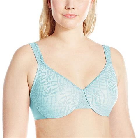 Buy Olga Minimizer Bra Womens Sheer Leaves Blue Ice Varity Of Sizes