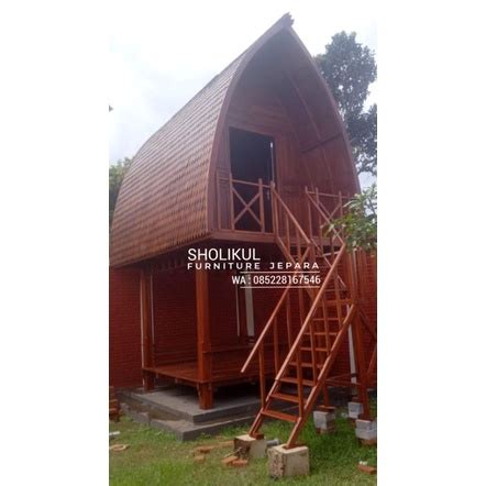 Jual Gazebo Tingkat Modern Kayu Jati Atap Sirap Kayu Ulin Shopee