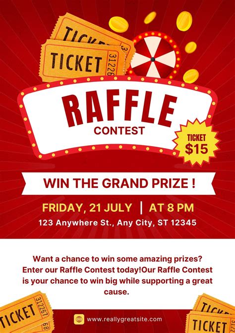 Raffle Poster Template